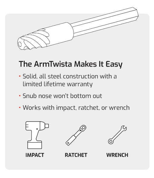 ArmTwista™ - The Best Shower Arm Extractor Ever Made